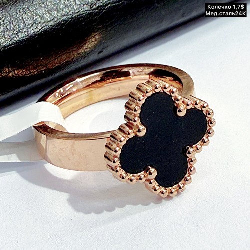 Кольцо мед.сталь24К 10208